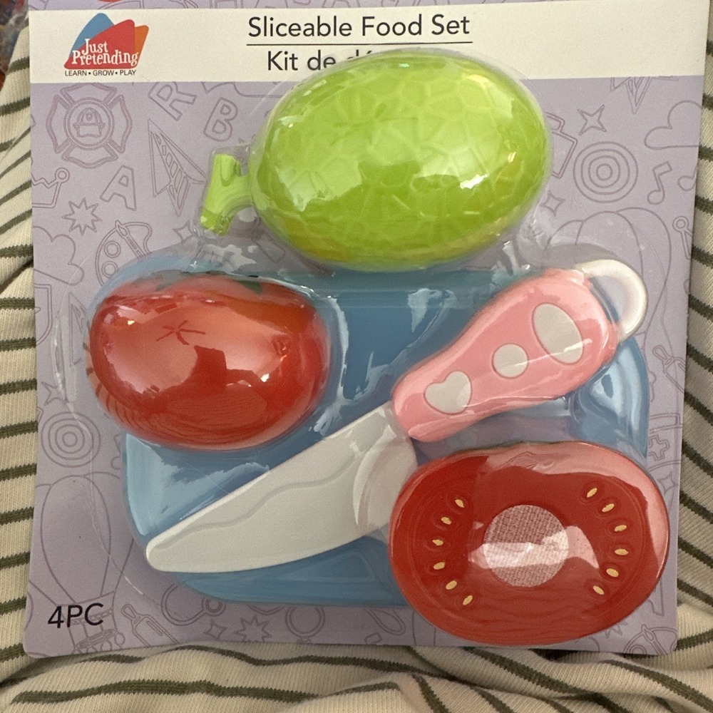 Just Pretending Sliceable Food Set‎ Kiwi Tomato Play Kitchen Accessories Pretend